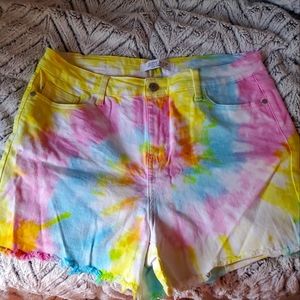 Judy Blue Tie Dye Jean Shorts